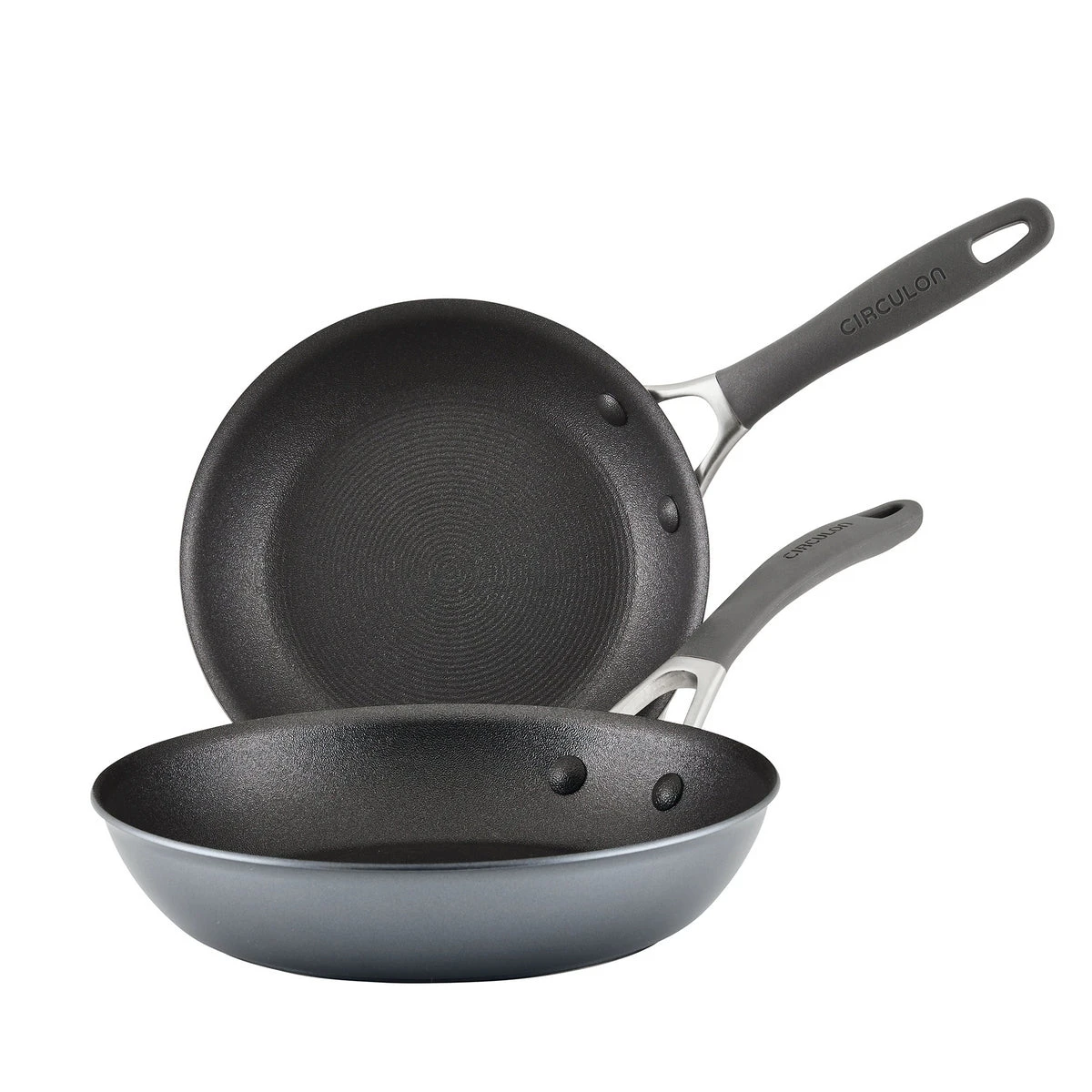 ScratchDefense Extreme Non-Stick Induction Frying Pan Twin Set - Small & Medium 1 ScratchDefense Extreme Non-Stick Induction Frying Pan Twin Set - Small & Medium