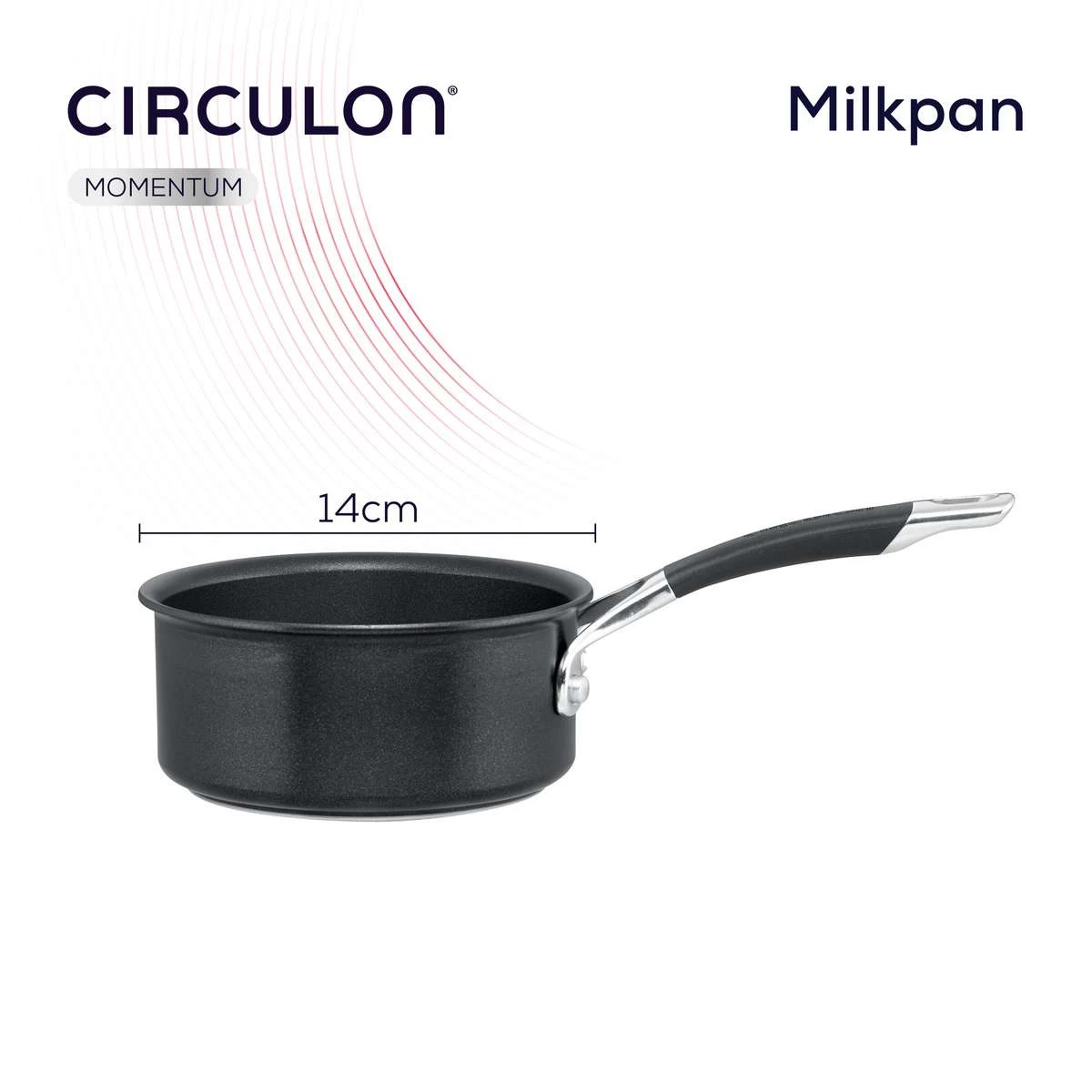 Momentum Non-Stick Small Milkpan - 14cm 2 Momentum Non-Stick Small Milkpan - 14cm - Image 2
