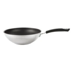 Total 26cm Stainless Steel Stir Fry Wok Pan