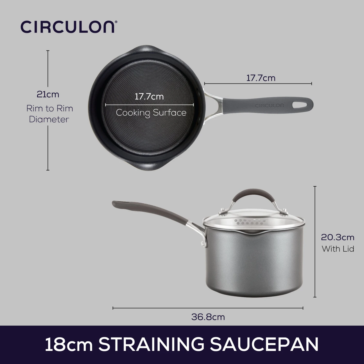 ScratchDefense Extreme Non-Stick Straining Saucepan & Lid - 2 Sizes 5 ScratchDefense Extreme Non-Stick Straining Saucepan & Lid - 2 Sizes - Image 5