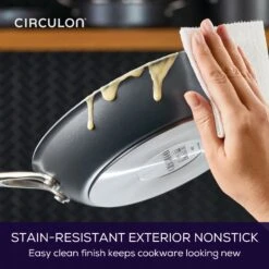 ScratchDefense Extreme Non-Stick Induction Frying Pan Twin Set - Small & Medium 18 ScratchDefense Extreme Non-Stick Induction Frying Pan Twin Set - Small & Medium -Circulon 81836 CIR CJM 25cmFrypan ExteriorNonstick 71b6f804 1a94 44e1 a2ba f99500246f13