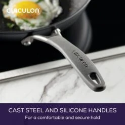 ScratchDefense Extreme Non-Stick Frying Pan, Saucepan, Sauté & Stockpot Set - 5 Pieces -Circulon 81837 CIR CJM 30cmFrypan Handle