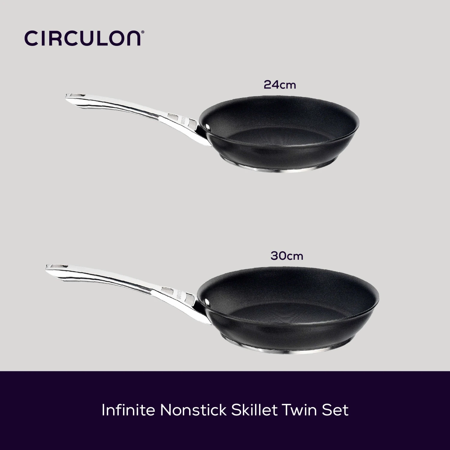 Infinite Non-Stick Induction Frying Pan Twin Set - Medium & Large 3 Infinite Non-Stick Induction Frying Pan Twin Set - Medium & Large - Image 3