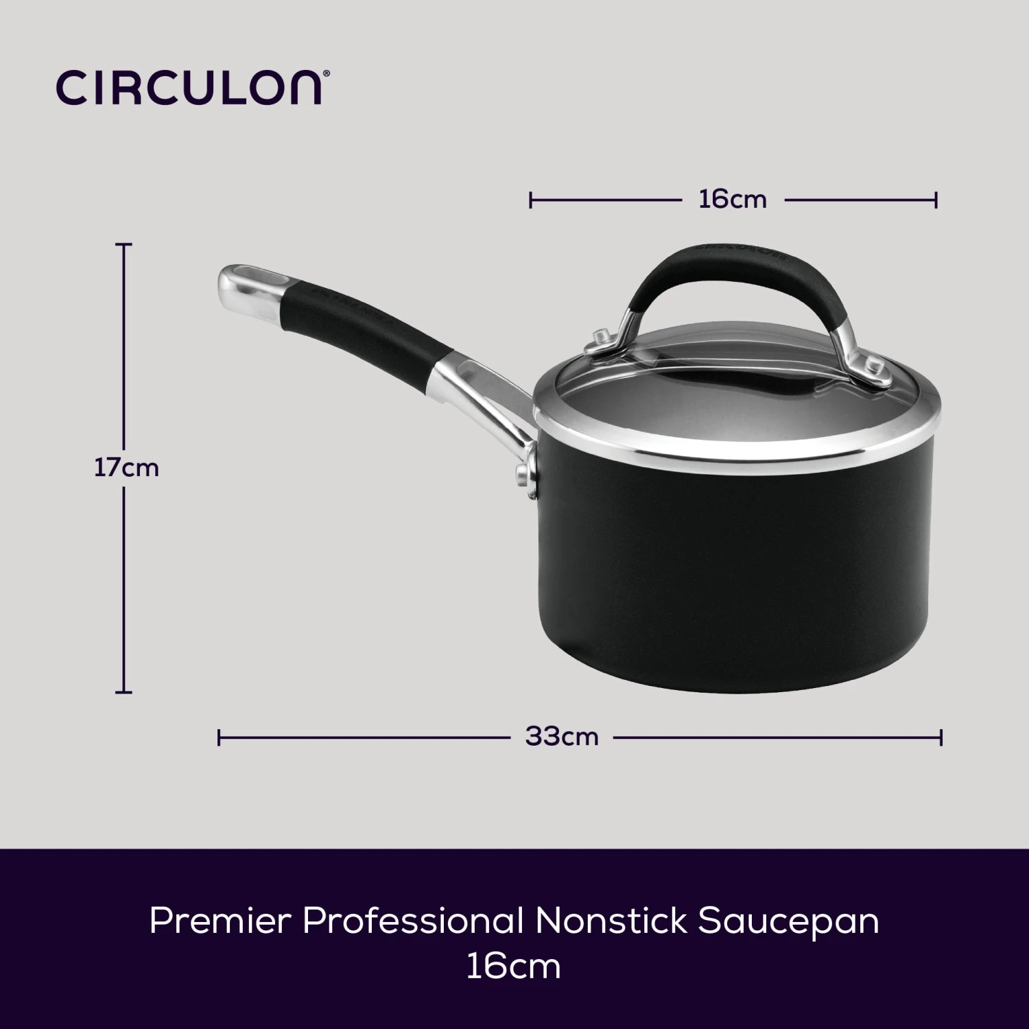 Premier Professional Non-Stick Saucepan - 2 Sizes 4 Premier Professional Non-Stick Saucepan - 2 Sizes - Image 4