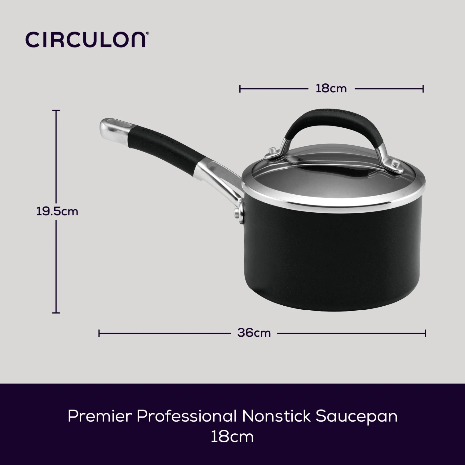 Premier Professional Non-Stick Saucepan - 2 Sizes 5 Premier Professional Non-Stick Saucepan - 2 Sizes - Image 5
