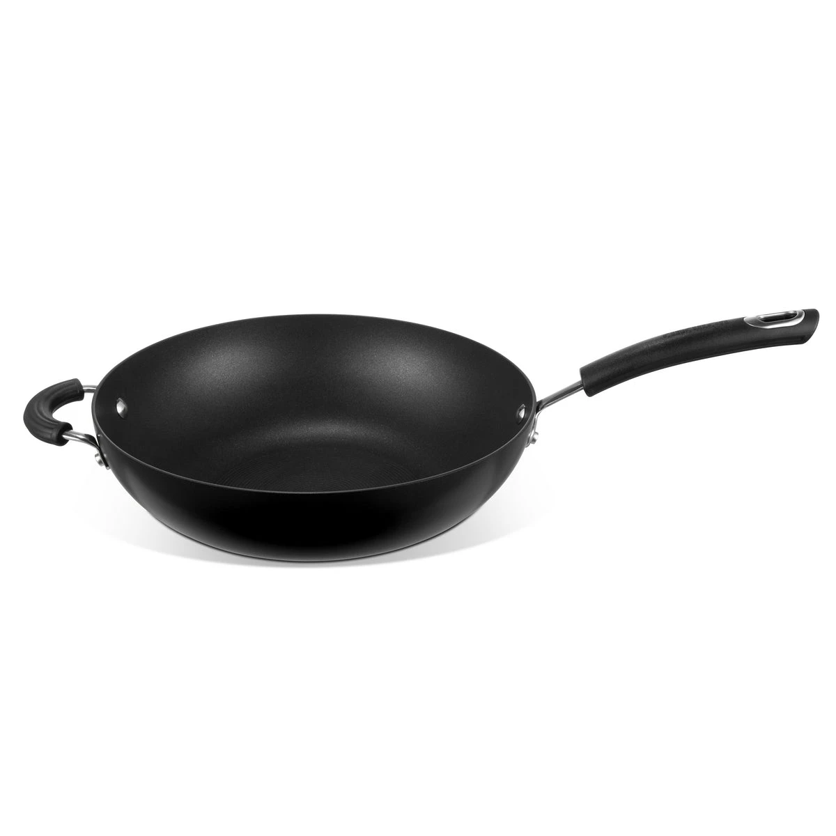 Total Hard Anodized Stirfry Wok Pan - 2 Sizes 2 Total Hard Anodized Stirfry Wok Pan - 2 Sizes - Image 2