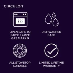 Infinite Non-Stick Skillet & Saucepan Set - 6 Pieces -Circulon CIR Infinite CalloutIcons Alt 78f2c675 eb46 44e6 9a3b c8be72670a5c