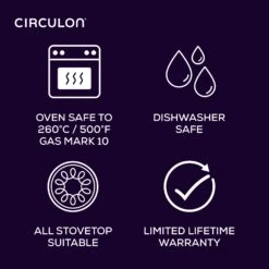 Style Non-Stick Induction Frying Pan - 2 Sizes -Circulon CIR Style CalloutIcons Alt abf010d6 5011 4986 997e b4f0696eb2e4