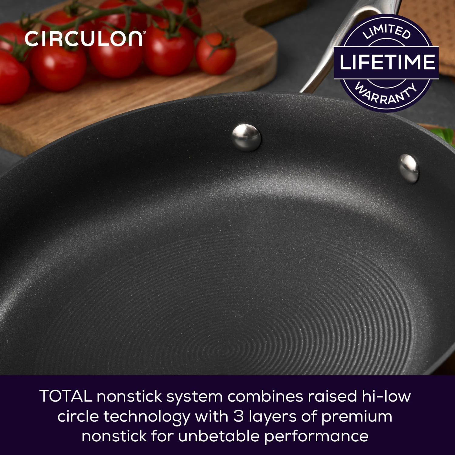 Style Non-Stick Induction Wok With Lid - 30cm 5 Style Non-Stick Induction Wok With Lid - 30cm - Image 5