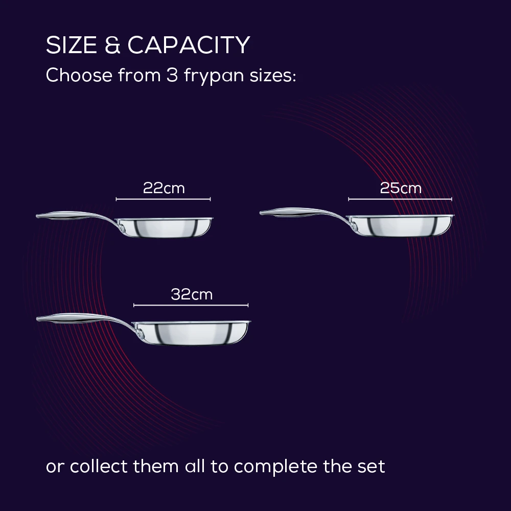 SteelShield™ Hybrid Non-Stick Induction Hob Frying Pan - 3 Sizes 10 SteelShield™ Hybrid Non-Stick Induction Hob Frying Pan - 3 Sizes - Image 10