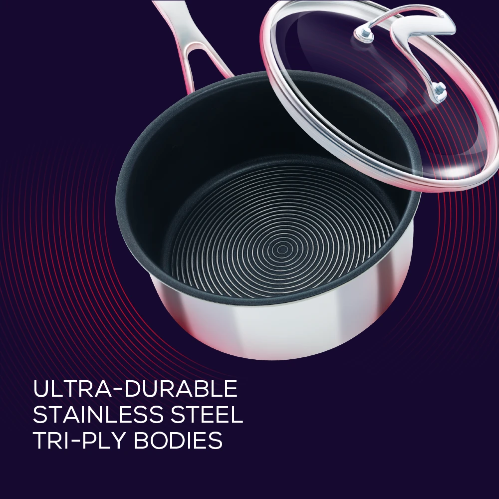 SteelShield™ Hybrid Non-Stick Induction Hob Saucepan - 3 Sizes 6 SteelShield™ Hybrid Non-Stick Induction Hob Saucepan - 3 Sizes - Image 6