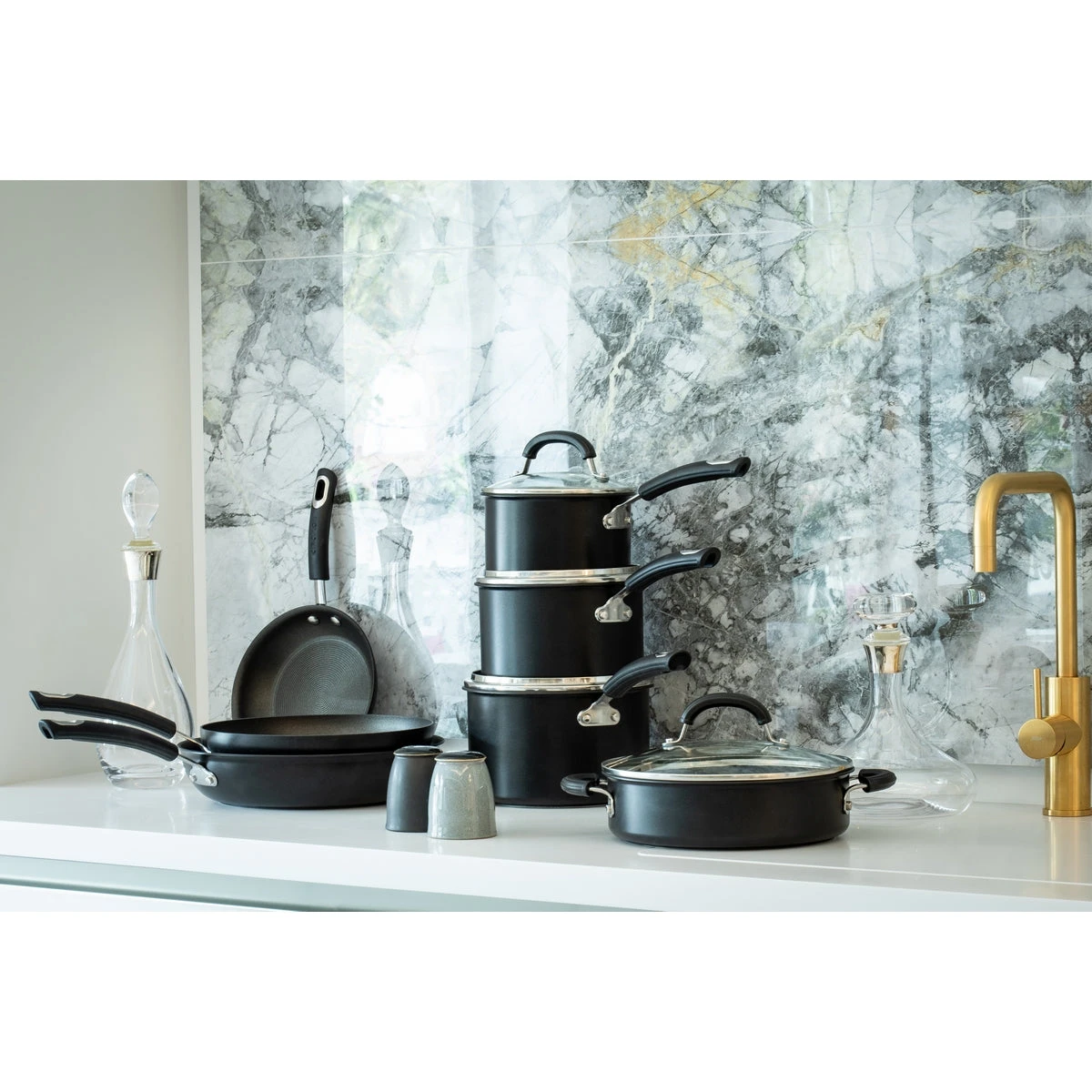 Total Hard Anodized Stirfry Wok Pan - 2 Sizes 5 Total Hard Anodized Stirfry Wok Pan - 2 Sizes - Image 5