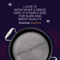 Stainless Steel Induction Hybrid Non-Stick Sauteuse Pan & Lid - 30cm -Circulon SteelShield Review Quote Sauteuse