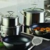 Circulon Steelshield S Series 5 Piece Saucepan Set With Utensils