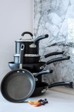 Total Hard Anodised Non Stick Frying Pan 25cm Induction Base -Circulon m5011275839214 black xl 4