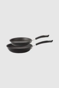 Total Hard Anodised Non Stick Frying Pan Set 22/25cm Induction Base